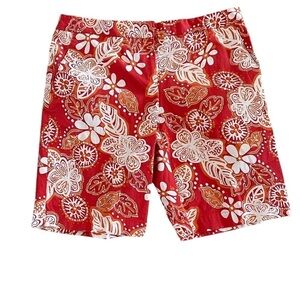 Izod Stretch Hawaiian Pattern Golf Shorts Size 10